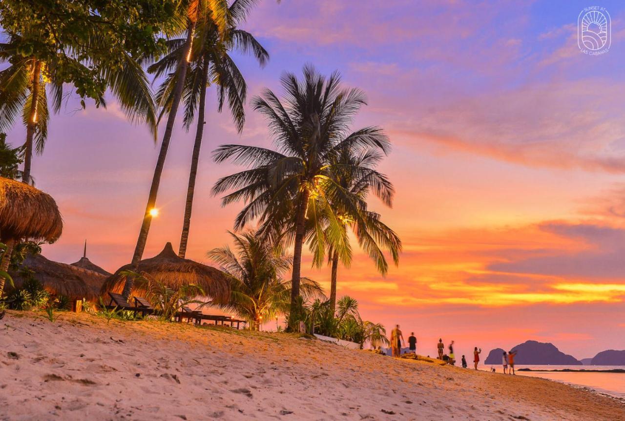 Sunset At Las Cabanas El Nido Bagian luar foto